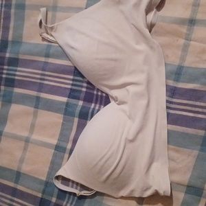 Pink Victorias secret white lounging bra